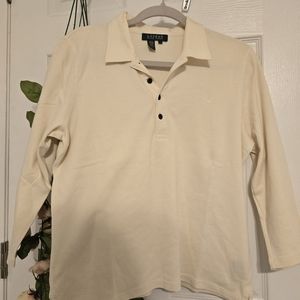 Lauren Ralph Lauren polo long-sleeve shirt Womens Size L
